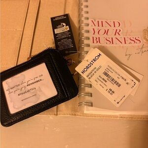 NOR [Nordstrom’s] Textured Black Leather Wallet